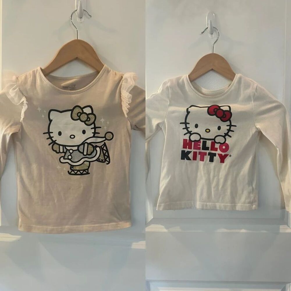 Hello Kitty Two Set Girl Long Sleeve Shirts Size 6